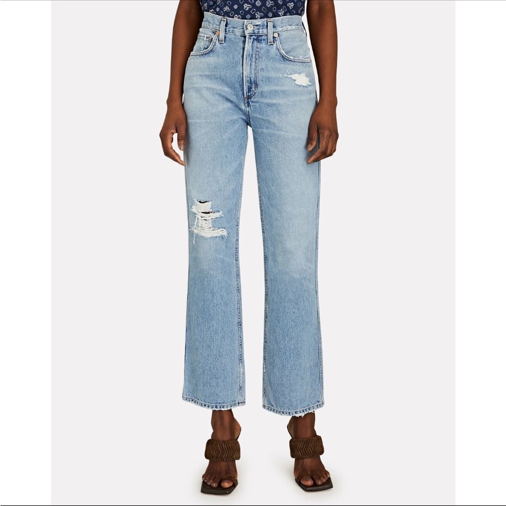 CITIZENS OF HUMANITY Daphne High-Rise Straight-Leg Jeans 25